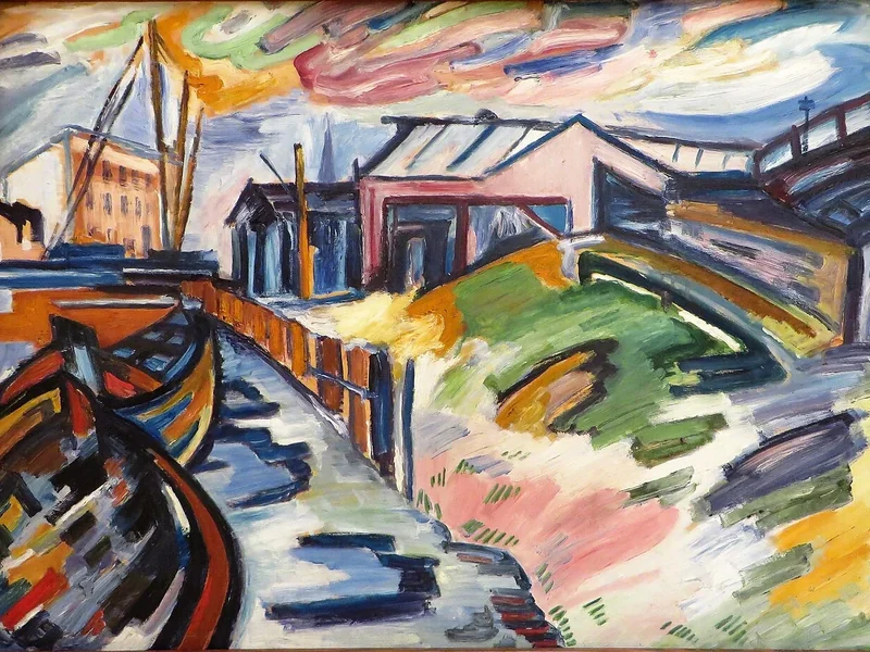 1901-Julo Levin - Porto di Stettino, 1929